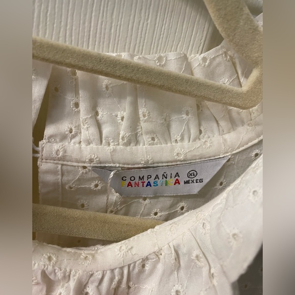 Compania Fantastica white eyelet dress NWT - size XL - Picture 5 of 8
